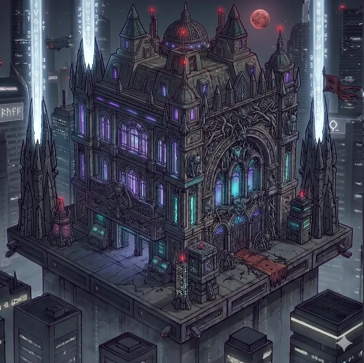 A fortified castle